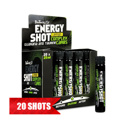 Biotech USA Energy Shot Lemon 20 x 0.85 fl oz (25 ml)