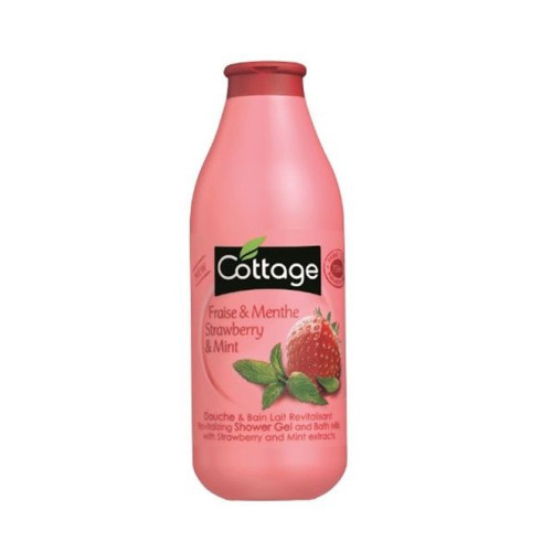 Cottage 2-in-1 Shower Gel and Bath Foam with Strawberry and Mint 25.36 fl oz (750 ml)