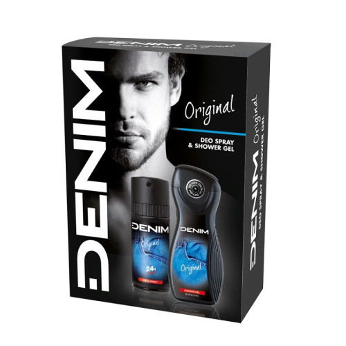 Denim Original Promo Set for Men Revitalizing Body Shower Gel and Deodorant Spray