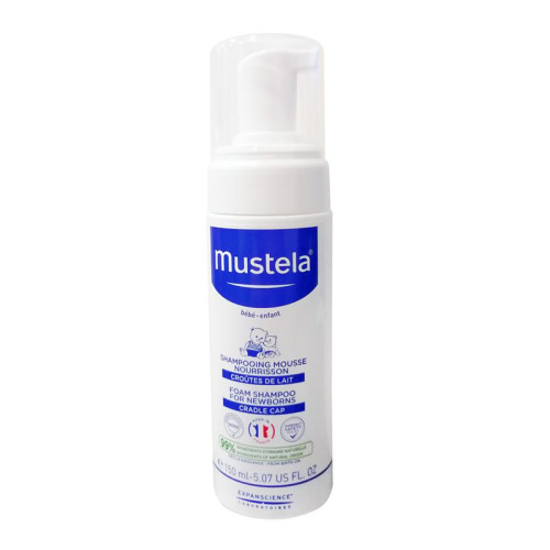 Mustela Gentle Shampoo Foam for Normal Skin Specially Formulated for Newborns 5.07 fl oz (150 ml)