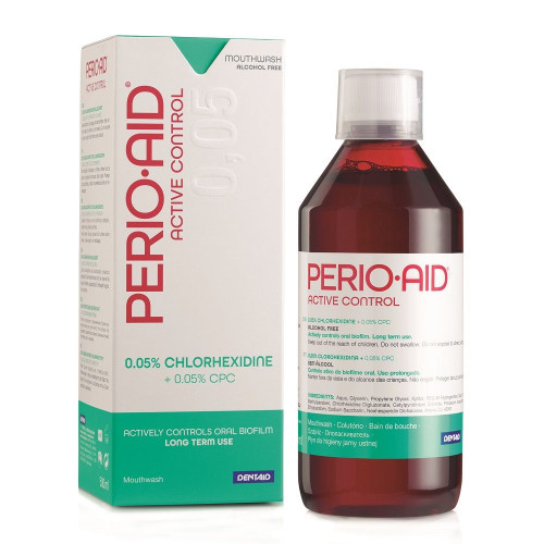 Perio-Aid Active Control Mouthwash for Prolonged Use Up to 6 Months 16.91 fl oz (500 ml)