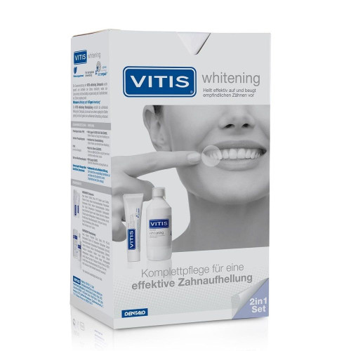 Vitis Whitening Promo Set Mouthwash and Toothpaste