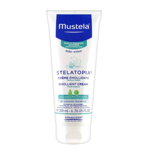 Mustela Stelatopia Emollient Cream for Atopic Skin in Babies and Children 6.76 fl oz (200 ml)