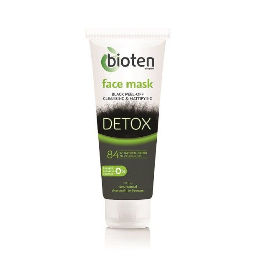 Bioten Detox Face Mask with Activated Charcoal That Detoxifies and Effectively Removes Impurities 1.35 fl oz (40 ml)
