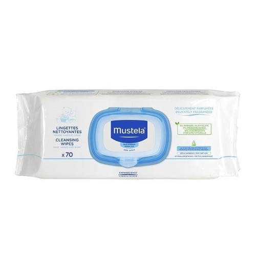 Mustela Delicate Wet Wipes for Babies and Children with Normal Skin 70 pcs