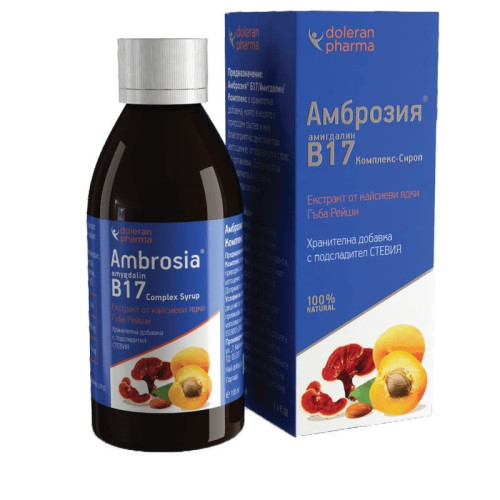 Doleran Pharma Ambrosia B17 Natural Syrup for High Immunity 3.38 fl oz (100 ml)