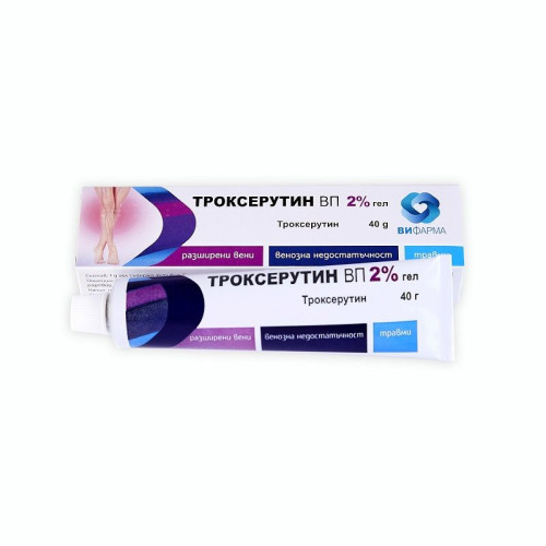Danhson Troxerutin Vp 2% Gel for Trauma Varicose Veins and Capillary Pain 1.41 oz (40 g)