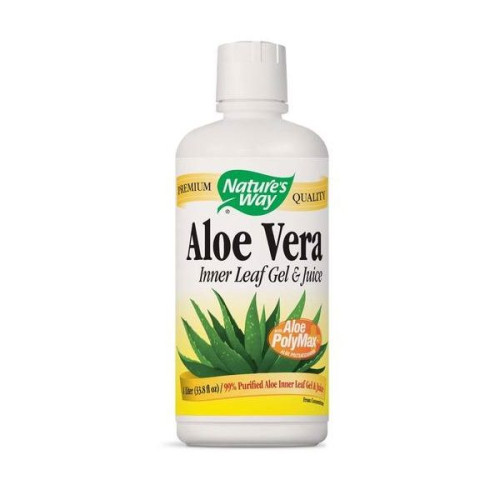 Nature's Way Aloe Vera Inner Leaf Gel and Juice for Digestion and High Immunity 33.81 fl oz (1000 ml)