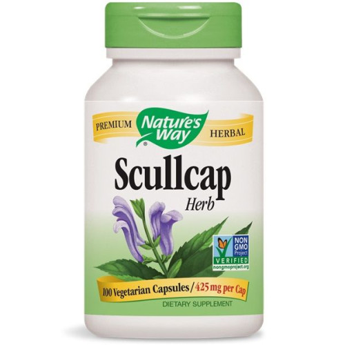 Nature's Way Scullcap Herb for Insomnia and Stress 425 mg 100 Vcaps