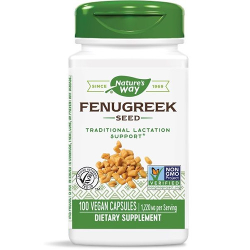 Nature's Way Fenugreek for Cholesterol Regulation and Immunity 610 mg 100 Capsules