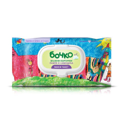 Bochko Baby Wet Wipes with Cotton and Lavender Extract 90 pcs