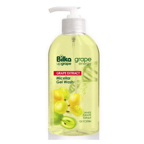 Bilka Grape Energy Micellar Gel Face Cleansing White Grapes Makeup Removal 6.76 fl oz (200 ml)