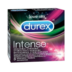 Durex Intense Orgasmic Stimulating Erection Condoms 3 pcs