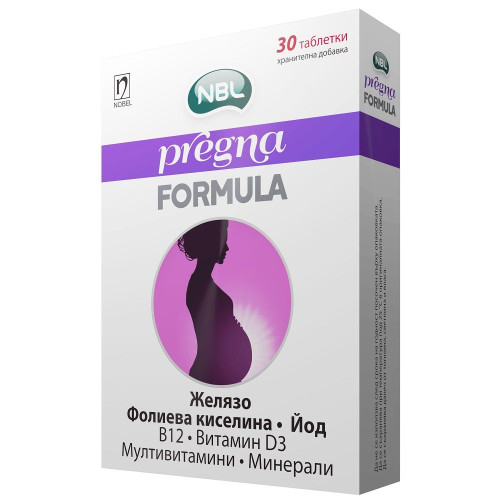 Nobel Pregna Formula with Folic Acid for Pregnant Women 30 Tablets