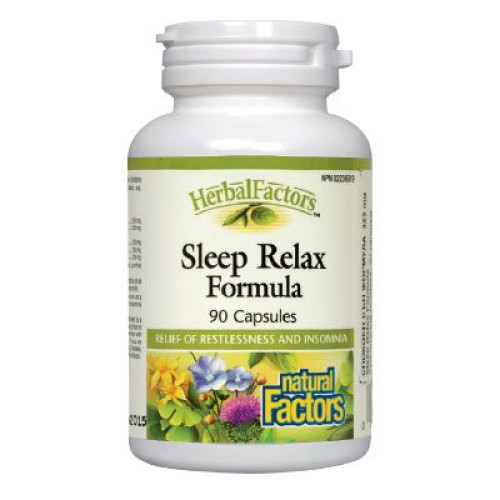 Natural Factors Restful Sleep for Severe Stress and Fatigue with Valerian 90 Capsules
