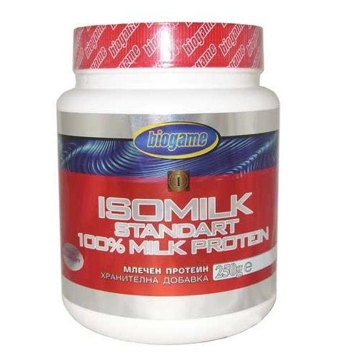 Biogame Isomilk 100% Milk Protein for Increasing Lean Muscle Mass Vanilla Flavor 8.82 oz (250 g)