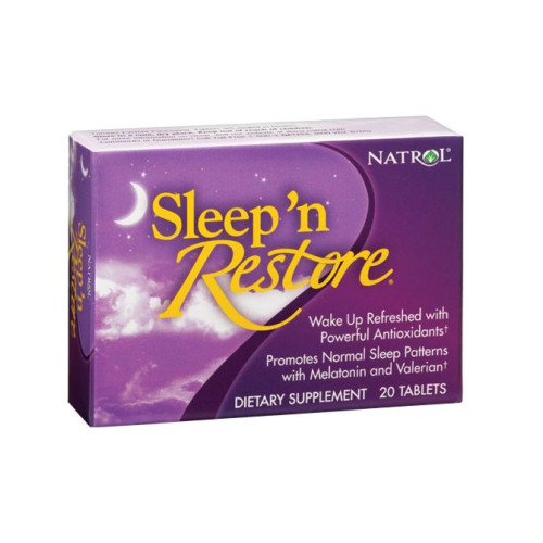 Natrol Sleep and Rest for a Favorable Mental State and Restful Sleep 20 Tablets