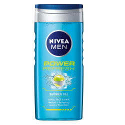 Nivea Men Power Refresh 3-in-1 for Body Face and Hair 8.45 fl oz (250 ml)