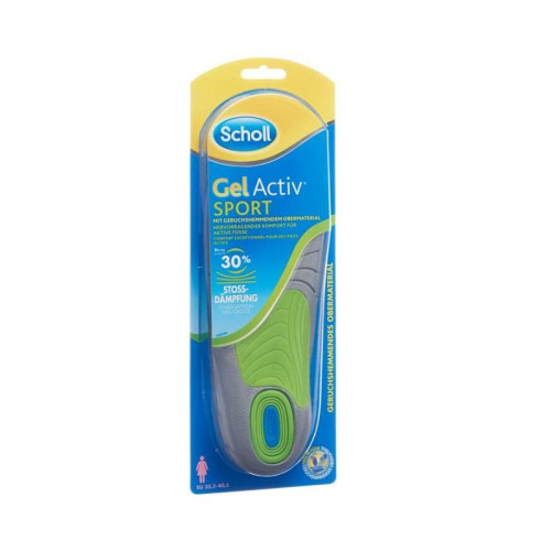 Scholl Gel Active Women's Insoles for Sports 35-42 Size 2 pcs