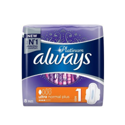 Always Platinum Ultra Normal+ Daily Sanitary Pads with Wings 8 pcs