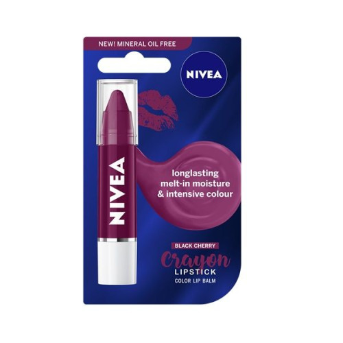 Nivea Crayon Black Cherry Lip Balm 0.11 oz (3 g)