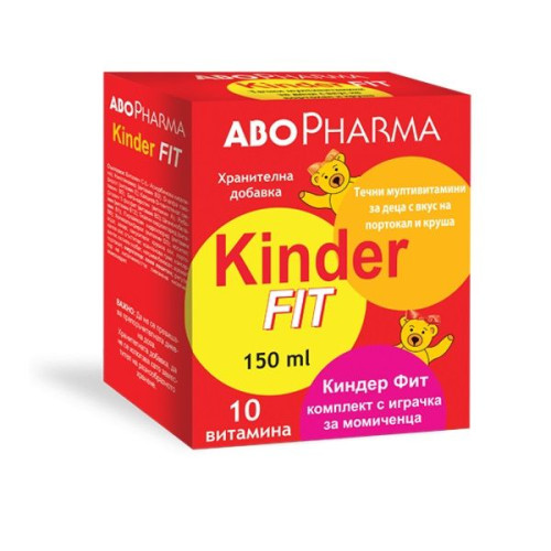 Abopharma Kinder Fit Liquid for Girls Immune System Multivitamins 5.07 fl oz (150 ml)