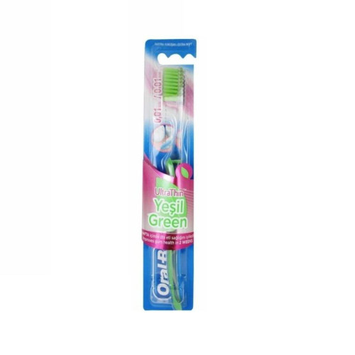 Oral-B Ultrathin Green Tea Toothbrush for Sensitive Gums Extra Soft 1 pc