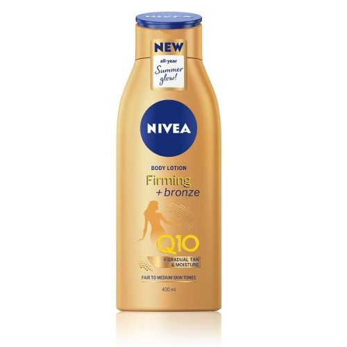 Nivea Q10+ Firming Body Lotion with Bronzing Effect 13.53 fl oz (400 ml)