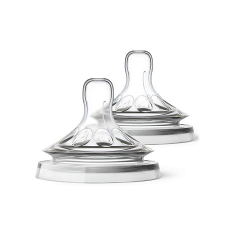 Philips Avent Natural Fast Anti-colic Teat 4 Holes 6+ Months 2 pcs