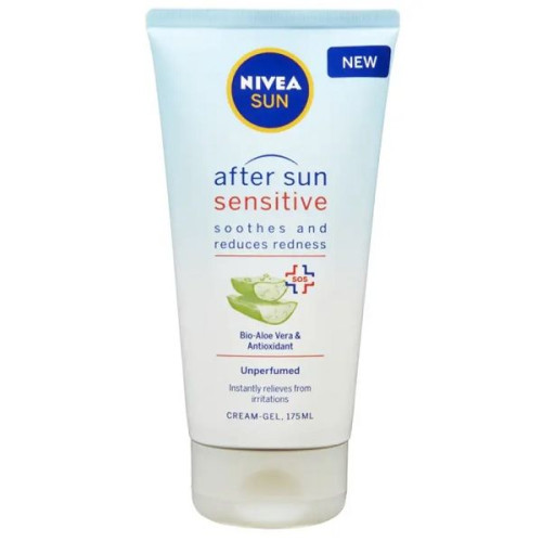 Nivea After Sun Sensitive Skin Cream-Gel 5.92 fl oz (175 ml)