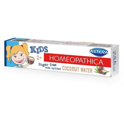 Astera Homeopathica Kids Homeopathic Toothpaste for Children 2+ Years Old Coconut 1.69 fl oz (50 ml)
