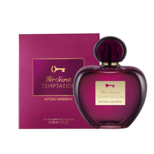 Antonio Banderas Her Secret Temptation Eau De Toilette for Women 1.69 fl oz (50 ml)