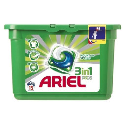Ariel 3-in-1 Mountain Spring Laundry Capsules 14.29 oz (405 g)