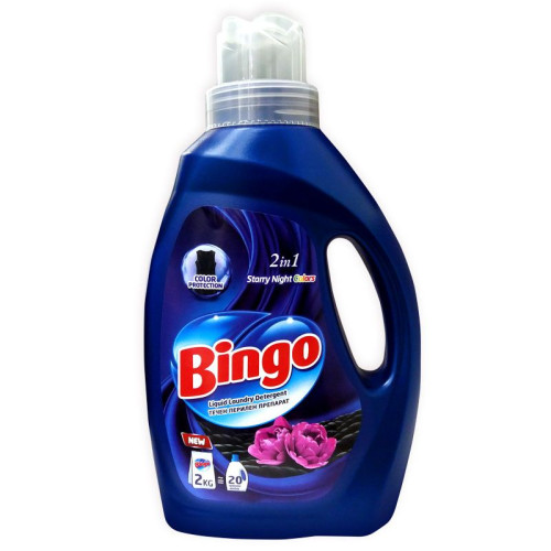 Bingo Starry Night Colors 2-in-1 Liquid Laundry Detergent for Dark Clothes 40.57 fl oz (1.2 l)