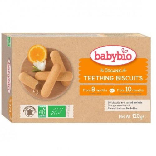 Babybio Organic Biscuits for Babies 8+ Months 4.23 oz (120 g)