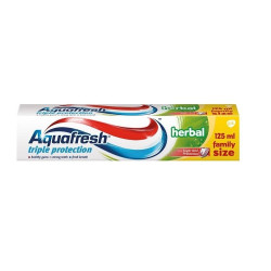 Aquafresh Triple Protection Herbal Toothpaste with Fluoride and Herbal Extracts 4.23 fl oz (125 ml)