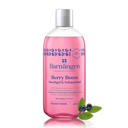 Barnangen Berry Boost Moisturizing Body Shower Gel with Blueberry Extract 13.53 fl oz (400 ml)