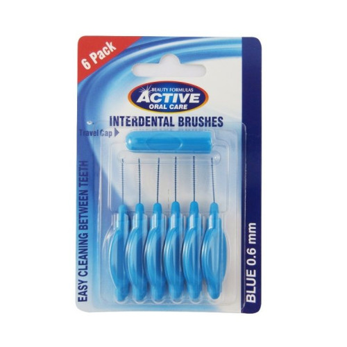 Beauty Formulas Active Interdental Toothbrushes Size 0.02" (0.6 mm) 6 pcs