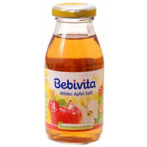 Bebivita Soft Apple Juice for Children 4+ Months 6.76 fl oz (200 ml) - 1655