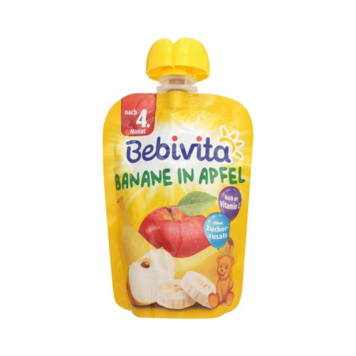 Bebivita Fruit Snack with Banana and Apple for Children 4+ Months 3.17 oz (90 g) - 19055