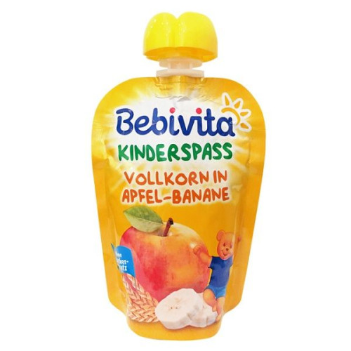 Bebivita Fun Fruit Snack Whole Grain Cereal with Apples and Banana for Children 12+ Months 3.17 oz (90 g) - 1410