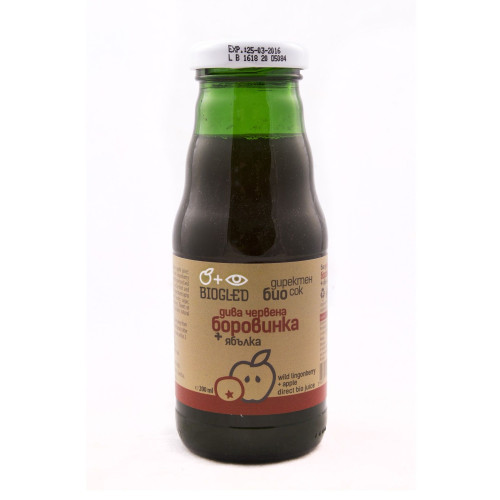 Biogled Organic Direct Juice from Wild Cranberry and Apple 6.76 fl oz (200 ml)