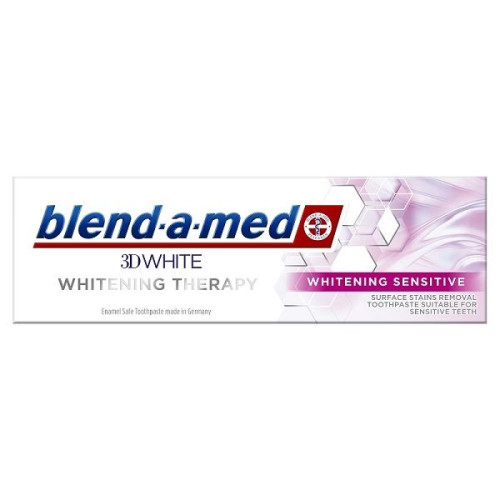 Blend-A-Med 3D Whitening Sensitive Whitening Toothpaste for Sensitive Gums 2.54 fl oz (75 ml)