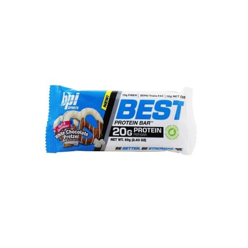 BPI Best Protein Bar White Choco Pretzel 2.43 oz (69 g) BPI 477300