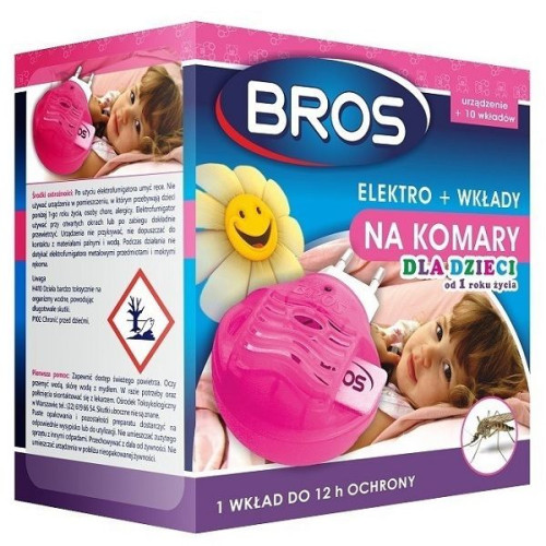 Bros Sensitive Electric Vaporizer + 10 Tablets Against Mosquitoes