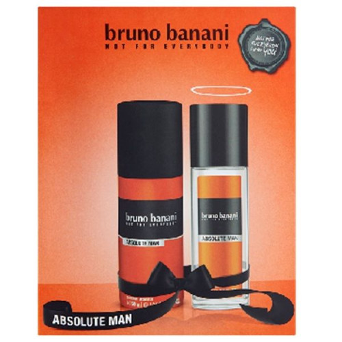 Bruno Banani Absolute Man Promo Set for Men Deodorant Spray and Deodorant with Spray