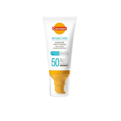 Carroten Sensicare Sunscreen Cream for Face SPF 50 1.69 fl oz (50 ml)