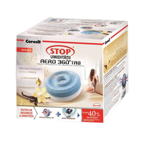 Ceresit Stop Aero 360 Moisture Absorber Tablets with Vanilla Scent 2 pcs