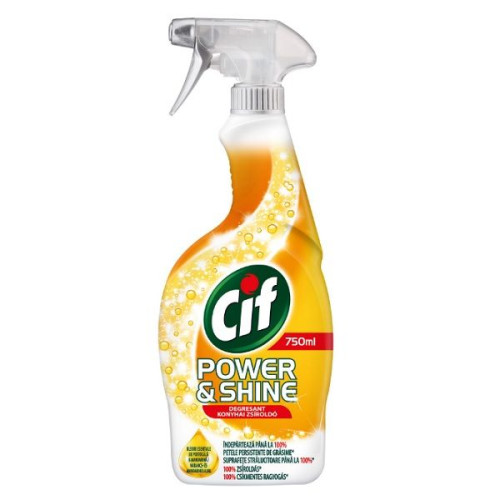 Cif Power and Shine Kitchen Cleaner with Orange and Mandarin Essential Oils 25.36 fl oz (750 ml)