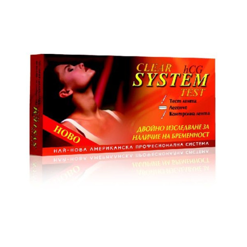Clear System Pregnancy Test Test Strip and Control Strip